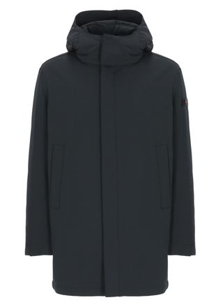 Peuterey Blue Kruger Hooded Long Down Jacket