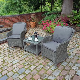Royalcraft Paris 2 Seater Imperial Companion Set in Grey