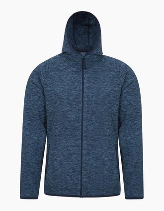 Mountain Warehouse Mens Mountain Warehouse Mens Snowdon II Full Zip Hoodie - Blue - Size: Regular/36