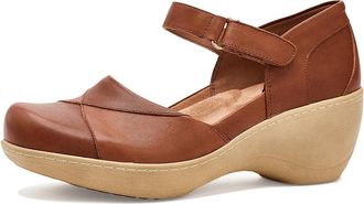 Softwalk Miri Womens Clog Shoes Luggage : 10.5 WW (EE), Leather