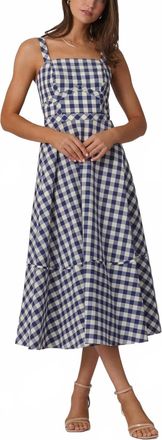 Shoshanna Kaydence Dress In Blue/white
