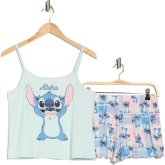 Disney Lilo & Stitch Camisole & Shorts Pajamas in Blue at Nordstrom Rack, Size X-Large