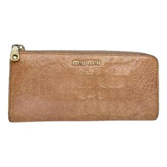 Miu Miu Portafoglio in pelle Pre-owned - - Pre-owned - Donna - Rosa - ONE SIZE