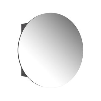 Vicco Specchio Contenitore Bagno Loki, Antracite, 70 X 70 Cm Con 2 Scomparti, Vicco