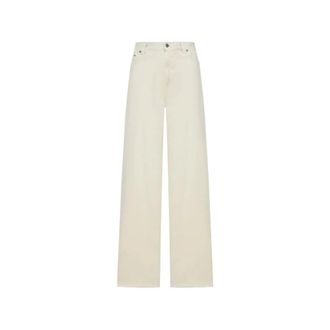 Golden Goose Wide Jeans, female, White, Size: W27 Denim Trousers