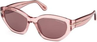 Tom Ford Penny Light Pink Cat Eye Ladies Sunglasses FT1086 72E 55