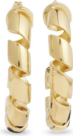 Paco Rabanne Gold-Tone XL Link Twist Earrings - Womens - Aluminium