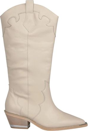 Alma En Pena Alma EN Pena, Schoenen, Dames, Beige, 41 EU, Leer, Platte leren laars