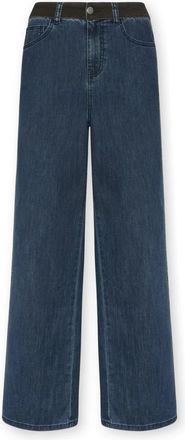 Elena Miro Wanda Wide Jeans - Dames - Loose Fit Jeans - Blauw - 6XL - Katoen - Jeans