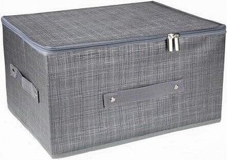 Trade Shop Trade Shop - Scatola Box Salvaspazio Portatutto Contenitore Organizer Cerniera 60x45x24cm 79418