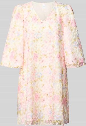 Vero Moda Cocktailkleid mit V-Ausschnitt Modell LEANNA in Rose, Gr&ouml;&szlig;e 34