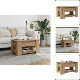 vidaXL The Living Store Tavolino da Salotto Rovere Artigianale 79x49x41 cm Truciolato - Tavolo da pranzo