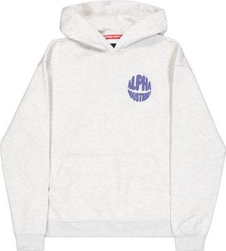 Alpha Industries Alpha Industries Womens Logo Backprint Hoodie Women - Grey - Size X-Small