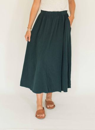 Bloomingdale's Mykonos Volume Skirt In Oceanic Teal