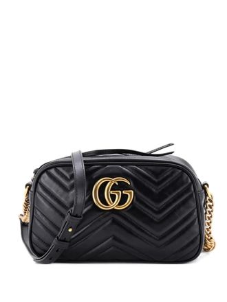 Gucci GG Marmont Shoulder Bag Matelasse Leather Small crossbody bag - Black