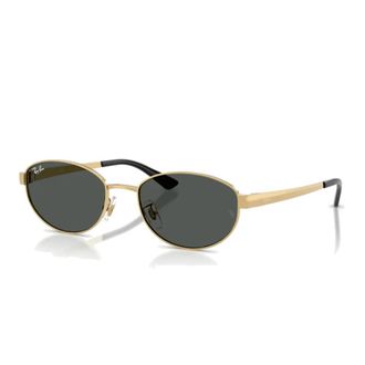 Ray-Ban Ovale Metalen Zonnebril - unisex - Zonnebrillen - Geel - 55 MM - Accessoires