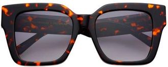 Freyrs Eyewear Bon Chic Oversized Square Sunglasses in Tortoise at Nordstrom