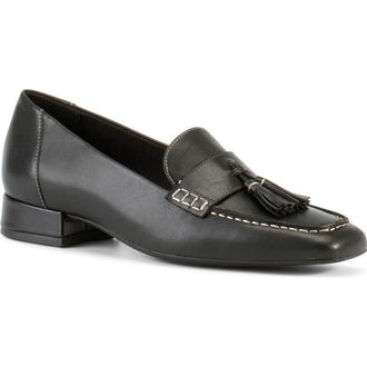 Vagabond Debbi Tassel Loafer in Black/White at Nordstrom, Size 10Us