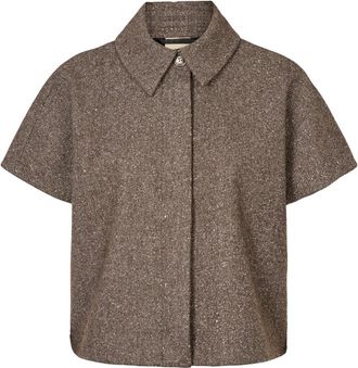 Julie Fagerholt - Heartmade Capes - Dames - Jassen - Bruin - Maat: L