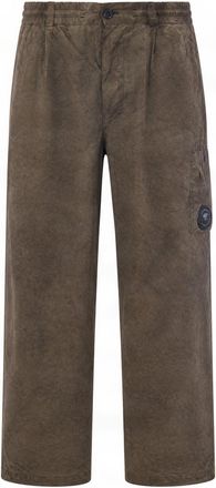 C.P. Company Olive Green Straight-Leg Pants