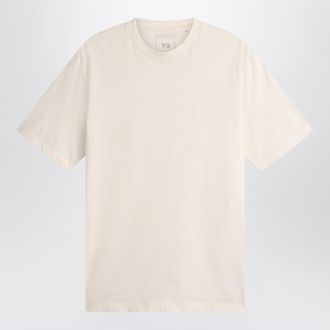 Yohji Yamamoto T-shirt Chalk White con logo