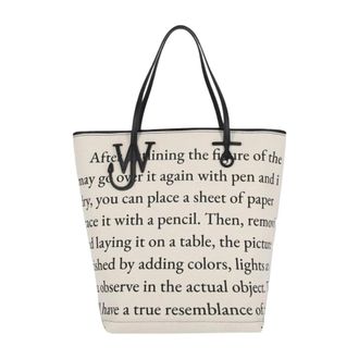 J.W.Anderson Anker Winkelmand Katoenmix - Heren - Shoppers - Wit - ONE Size - Katoen - Tassen