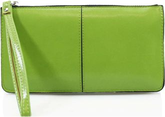 Generic Womens Wallet, Large Capacity Slim Phone Purse, Credit Card Holder Wallet with Multiple Card Slots Zipper Pocket (Light Green)