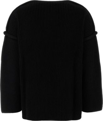 Jil Sander Womens Jumper Black Wool