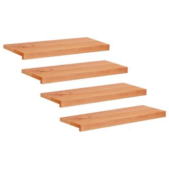 vidaXL Alfombras Para Escalones 4 Uds. 70 X 25 X 2 Cm Barniz Vidaxl