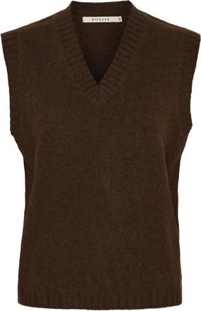 BTF-CPH Btfiris Chaleco de Yak - Knitwear - Mujer - Marr&oacute;n - M