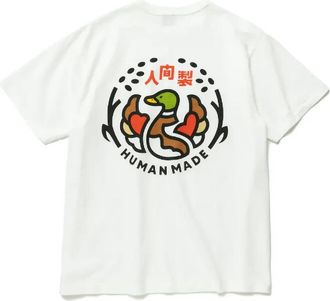 Human Made Ningen-Sei Indigo Pocket T-shirt White HM23CS035