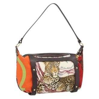 Ferragamo Pre-owned Shoulder Bags, female, Multicolor, Size: ONE SIZE Pre-owned Accessory Pouch