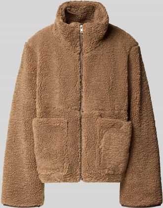Neo Noir Neo Noir Jacke mit Teddyfell Modell Effa in Beige, Größe 34