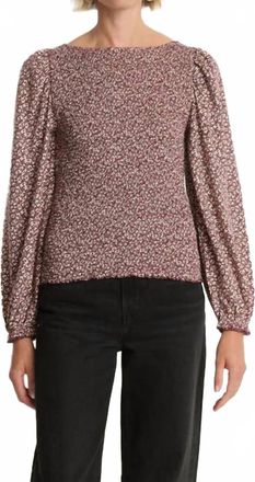 Nation Ltd Aidan Smocked Blouse In Winter Floral