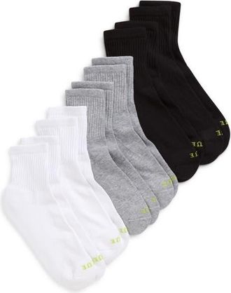 Hue 6-Pack Mini Crew Socks in Multi Pack at Nordstrom, Size 9