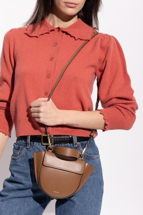 Wandler Handbag Hortensia Piccola, Womens, Brown