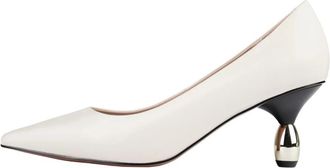 L37 Italian Job - Dames - Pumps - Wit - 38 EU - Leer - Schoenen