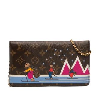 Louis Vuitton Pre-owned Clutches, female, Brown, Size: ONE SIZE Pre-owned Fabric Crossbody Bag