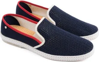 Rivieras Shoes Tour du Monde Le Grand Bleu Slip-On Sneaker in Navywtred at Nordstrom, Size 45