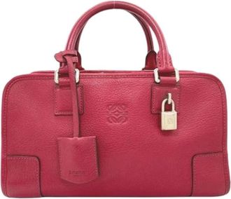 Loewe Pre-owned Handbag - Dames - Vintage Handtas - Rood - ONE Size - Leer - Vintage