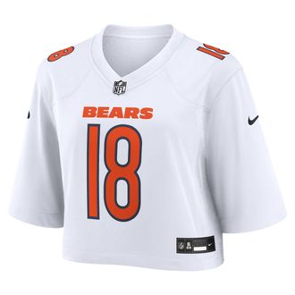 Nike Caleb Williams Chicago Bears Nike Womens NFL Cropped Tundra Game Jersey in White | WCJF10A7QF-H29