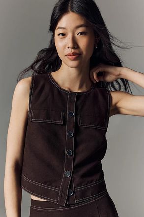 Aligne Linen Buttondown Tank