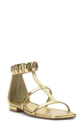 Jessica Simpson Elusta Ankle Strap Sandal in Gold at Nordstrom Rack, Size 6.5