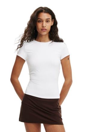 Cotton On Womens Hold Me Short Sleeve Crew Neck in White at Nordstrom, Size Xx-Small