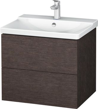 Duravit Duravit L-cube Mueble De Pared 620mm De Ancho, Profundidad 481, 2 Cajones, Se Ajusta A La Altura De P3 Comfort. Art&iacute;culo 233265, Color: Roble Oscuro C