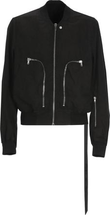 Rick Owens Bauhaus Flight Bomber Jacket - Heren - Bomber jackets - Zwart - L - Katoen - Jassen