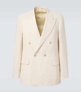 Umit Benan Pietro silk and cotton-blend suit jacket