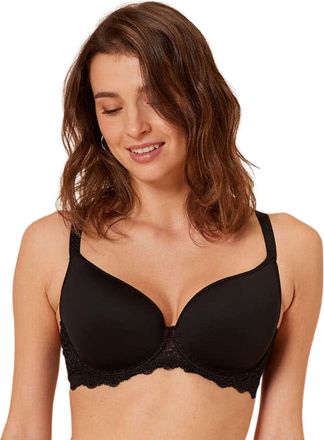 Simone P&eacute;r&egrave;le Womens 12A316 Caresse Spacer Plunge Bra - Black Polyamide - Size 34B