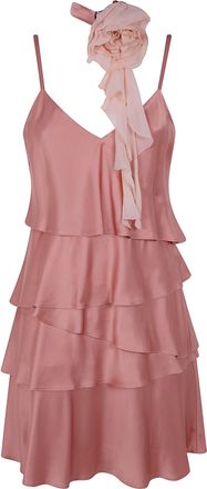 Blugirl Satin Dress With Rouges