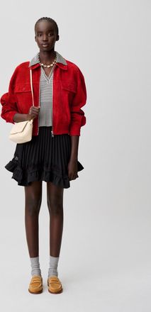 Claudie Pierlot Red suede jacket